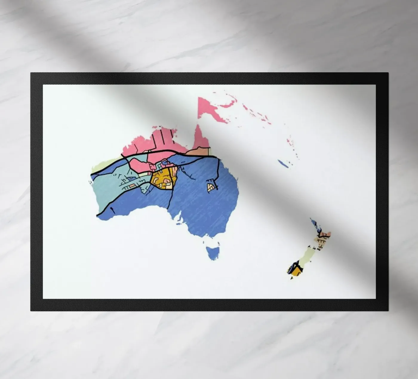 Australia deurmat van The Cartography Collection