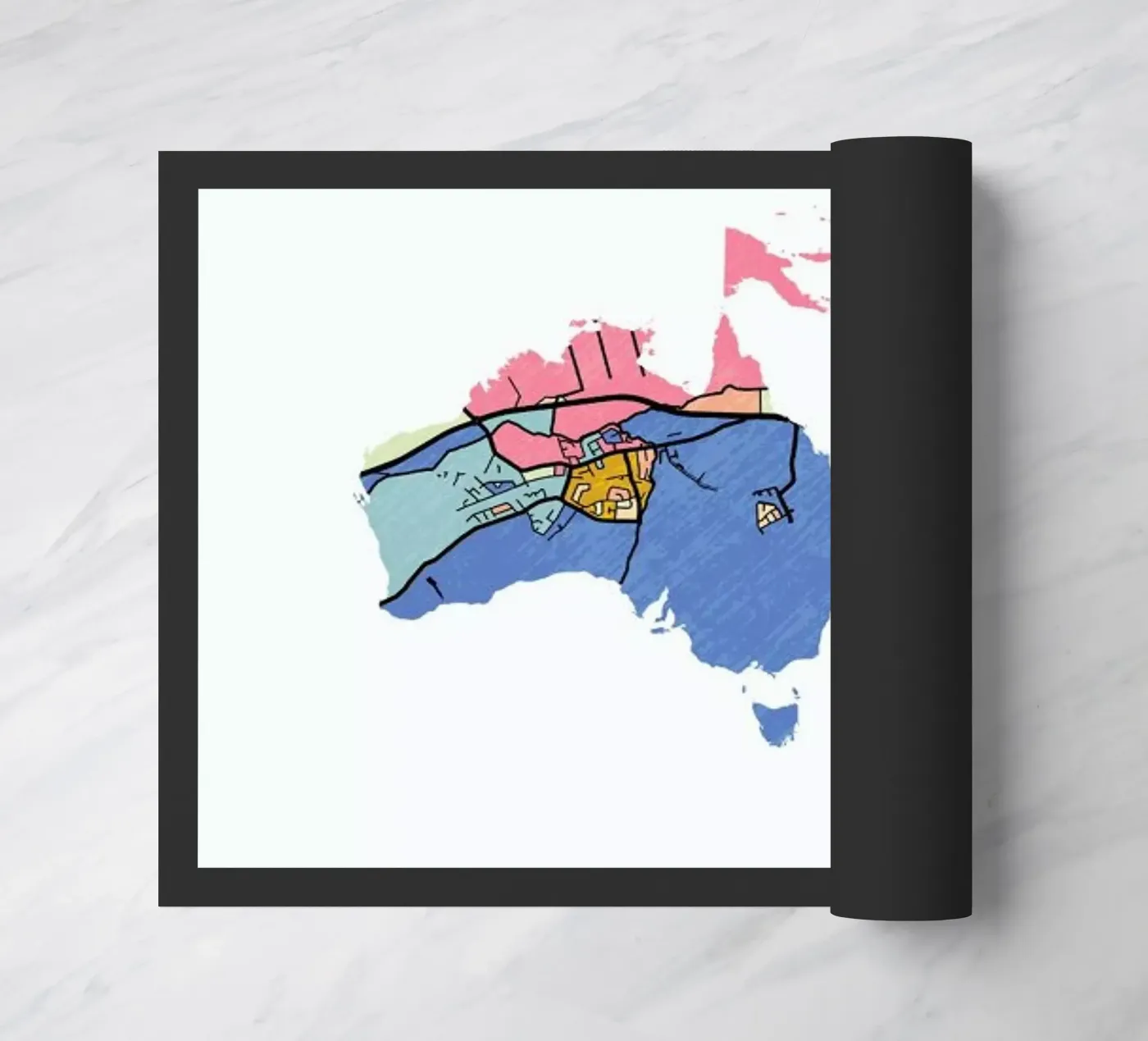 Australia deurmat van The Cartography Collection