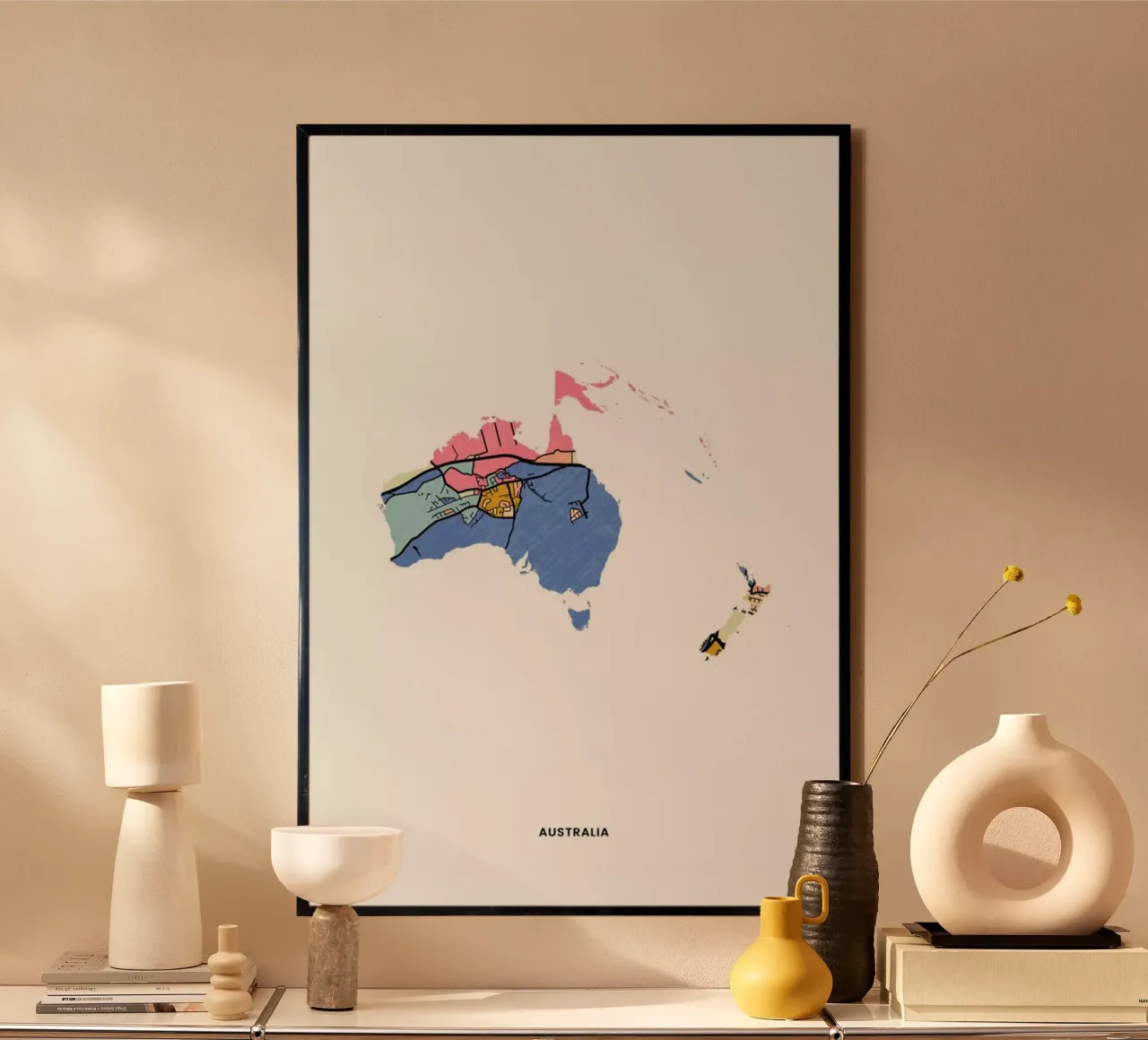 Australia poster da The Cartography Collection