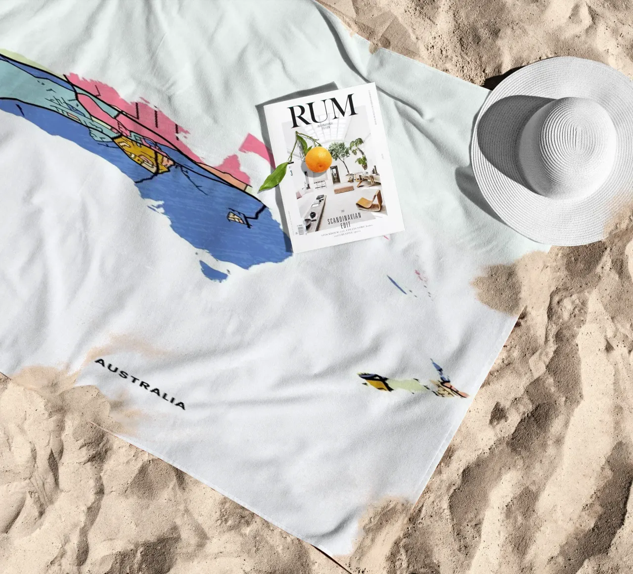 Australia telo mare da The Cartography Collection