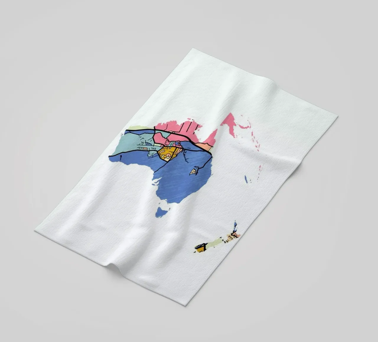 Australia telo mare da The Cartography Collection