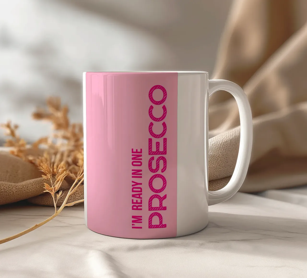 I'M READY IN ONE PROSECCO tazza in ceramica da DigiWunderwerk