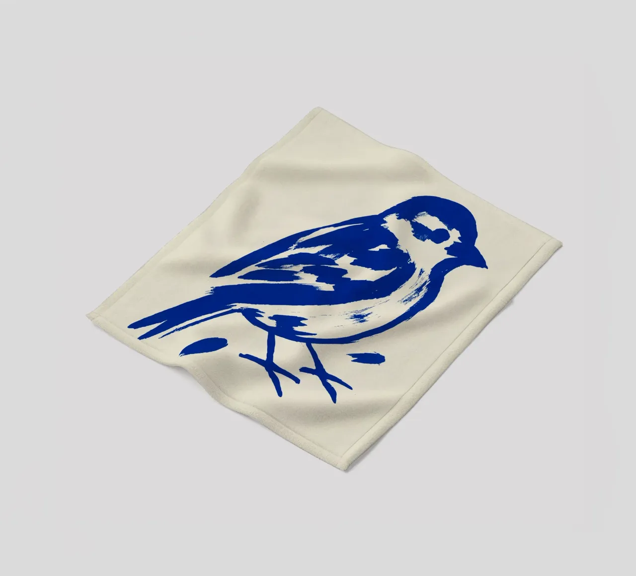Blue Sparrow coperta in pile da treechild