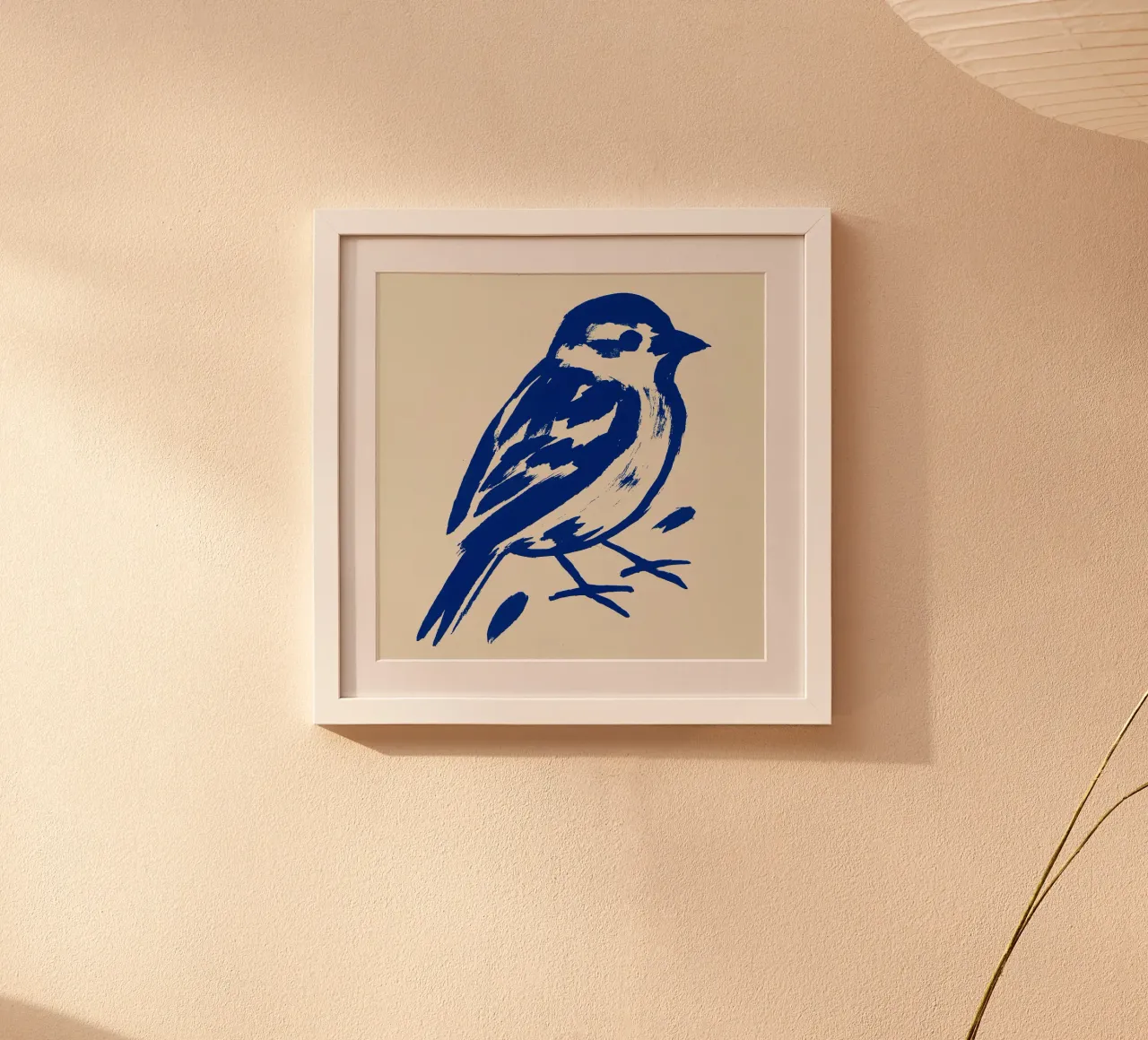 Blue Sparrow carta hahnemühle da treechild