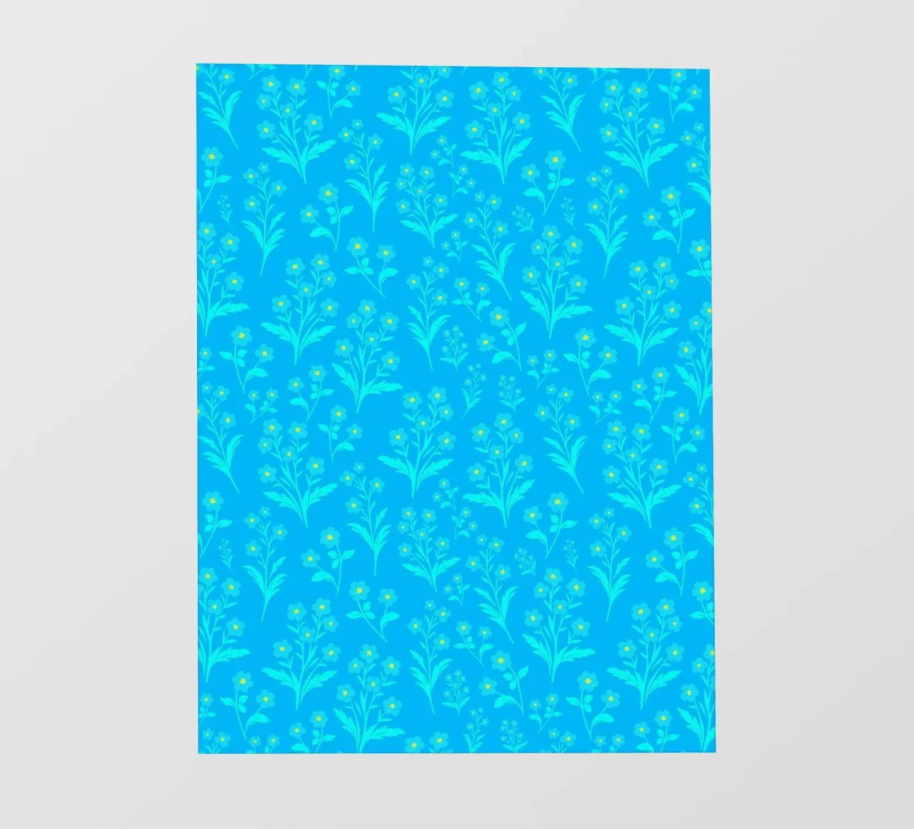 Fiori di nontiscordardime blu cielo telo in pvc da SilverPegasus