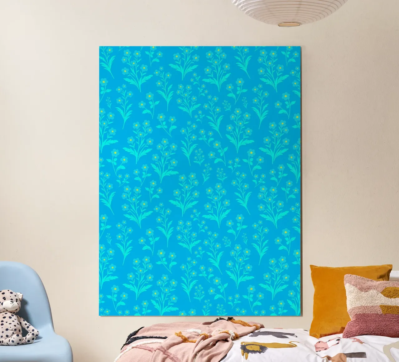 Fiori di nontiscordardime blu cielo poster da SilverPegasus