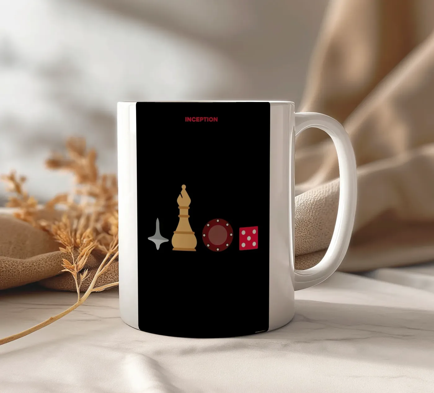 Inception ceramic mug by Rafa Gomes