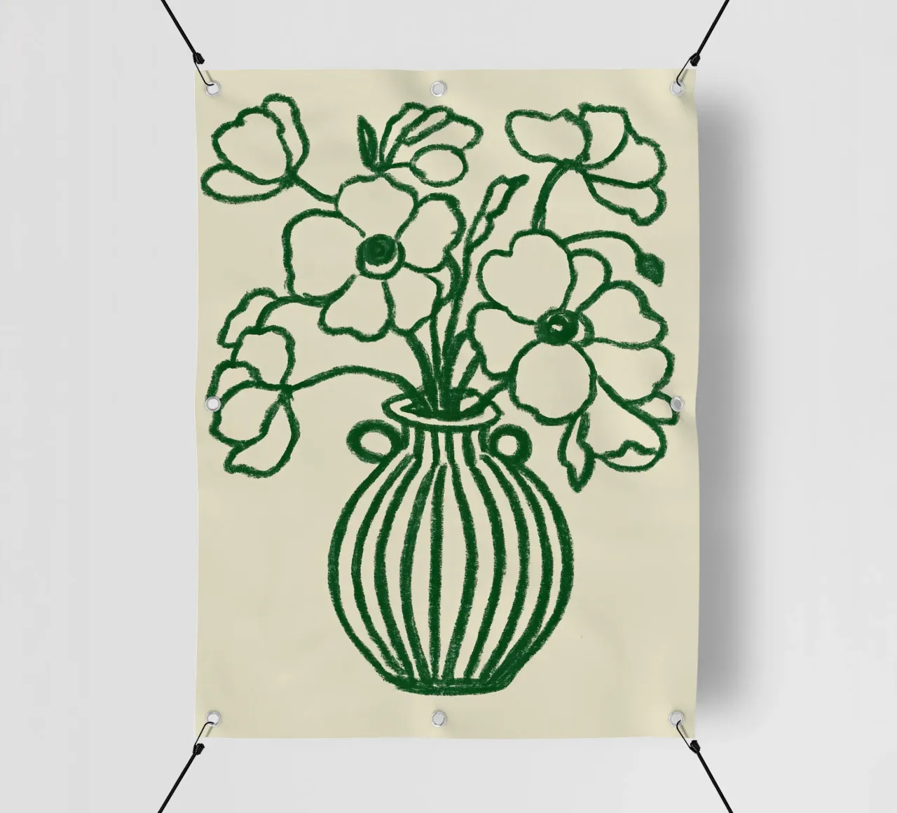 Green Bouquet telo in pvc da treechild