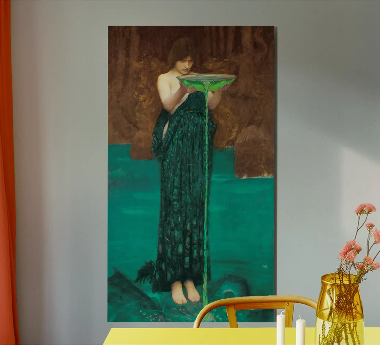 Circe Invidiosa John William Waterhouse alluminio dibond da Venus Art