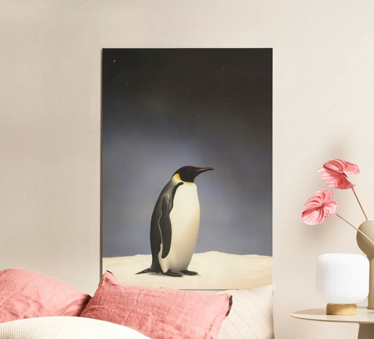 L'osservatore silenzioso dell'Antartide poster con telaio in plastica da Nikis Art Studio