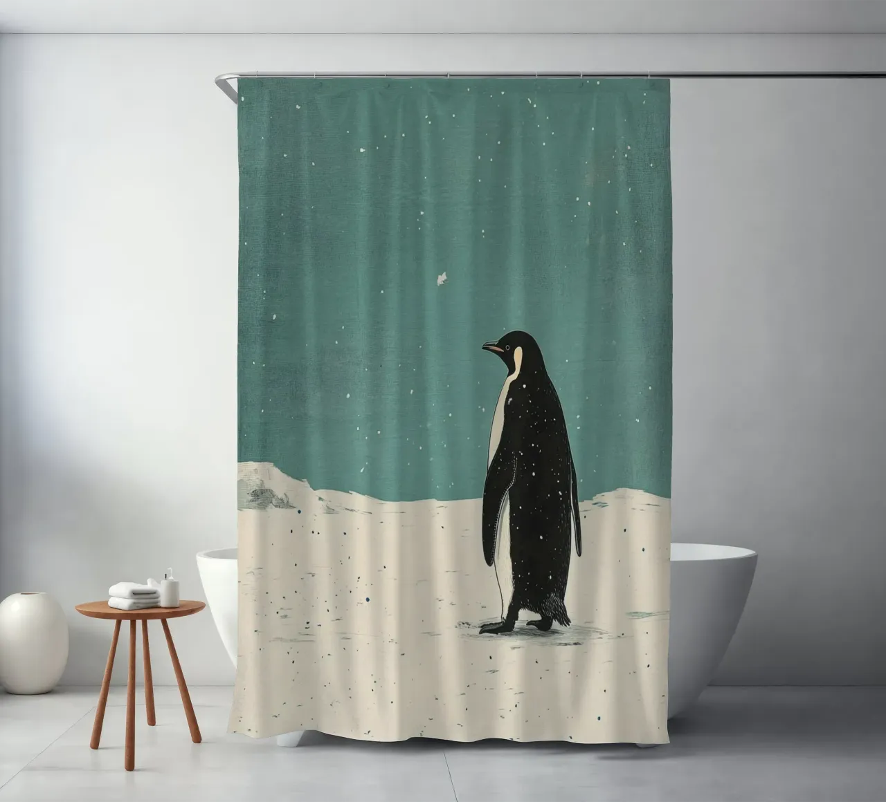 Un momento di puro artico tenda da doccia da Nikis Art Studio