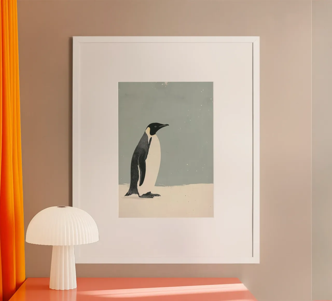 L'eco del silenzio poster con telaio in plastica da Nikis Art Studio