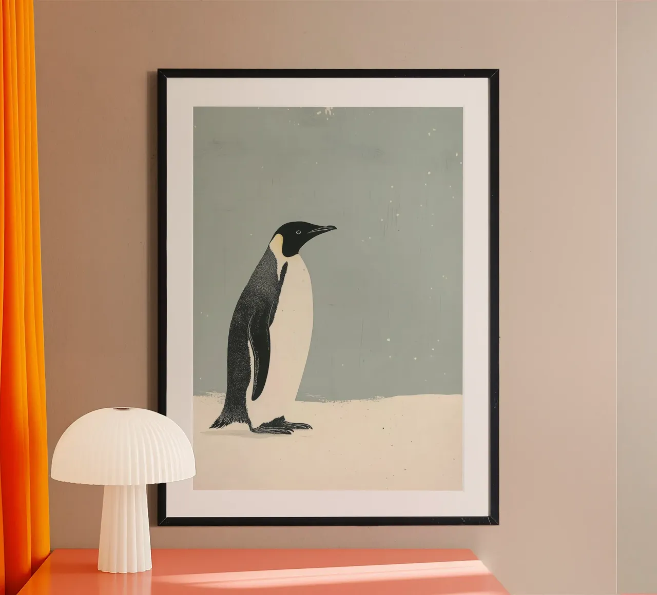 L'eco del silenzio poster con telaio in plastica da Nikis Art Studio