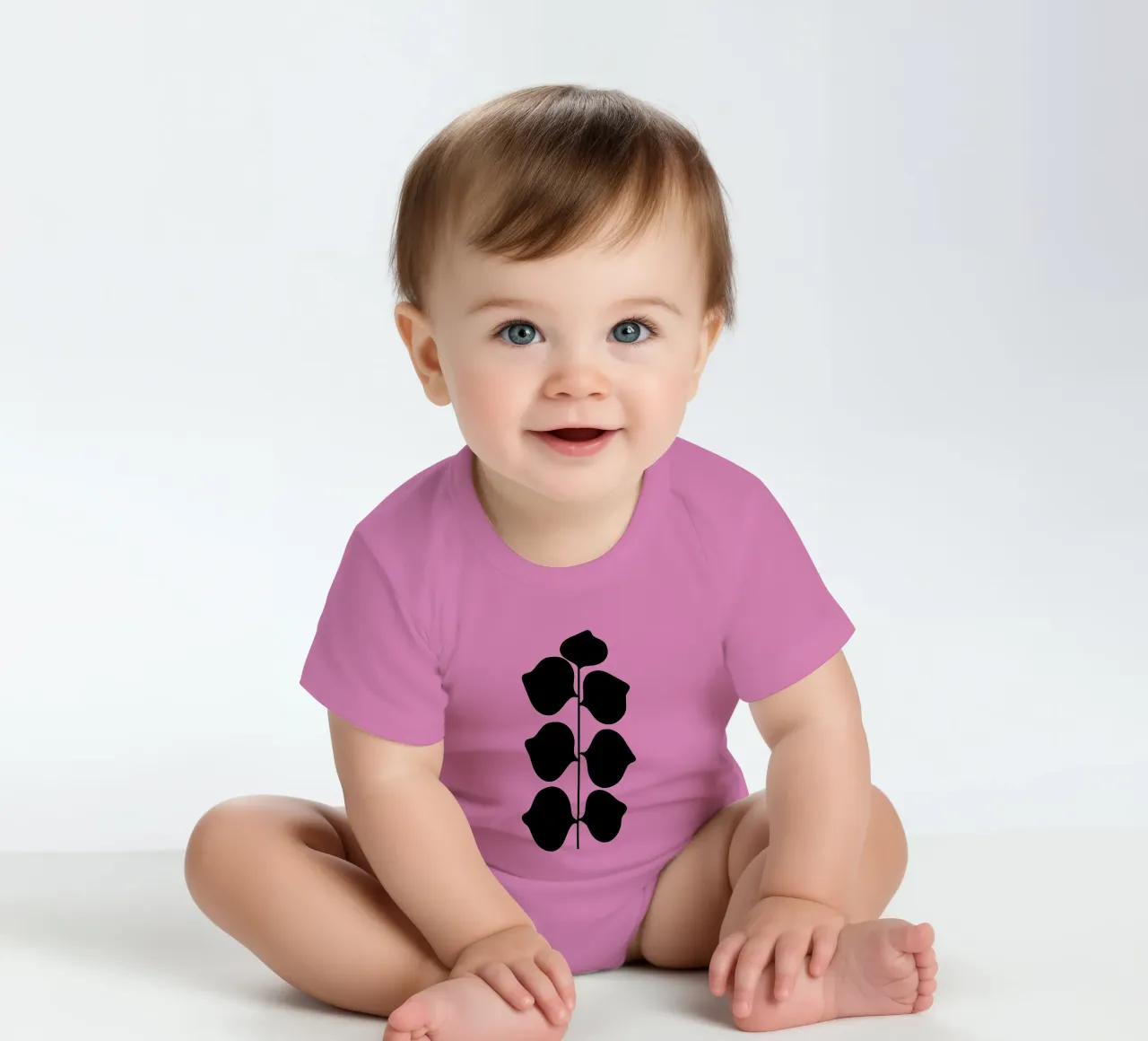 Feuilles body bébé de Rose Beck Art