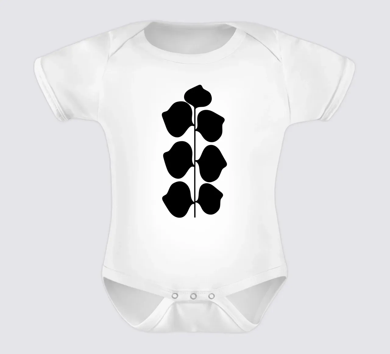 Foglioso body neonato maniche corte da Rose Beck Art