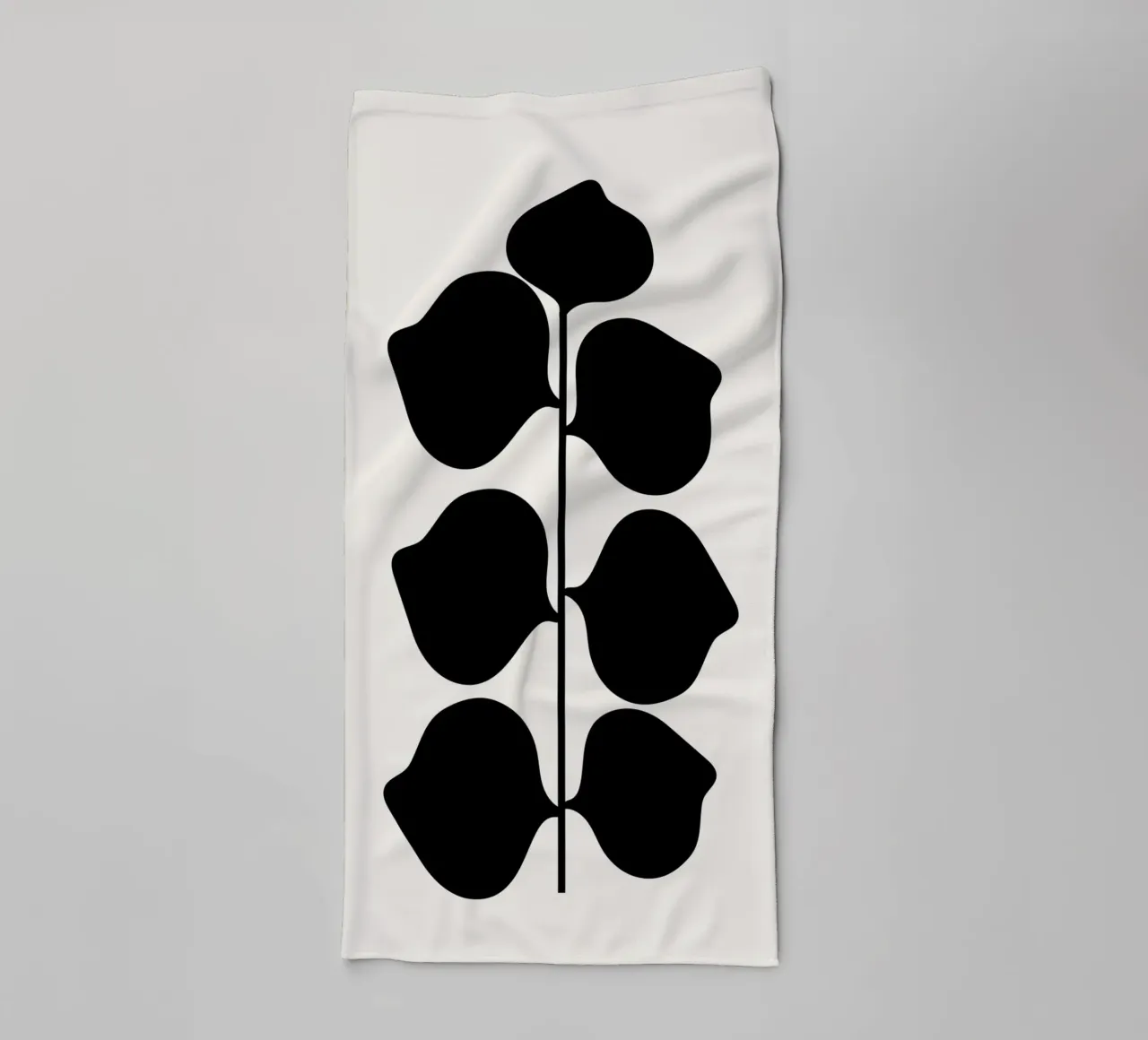 Leafy towel by Rose Beck Art