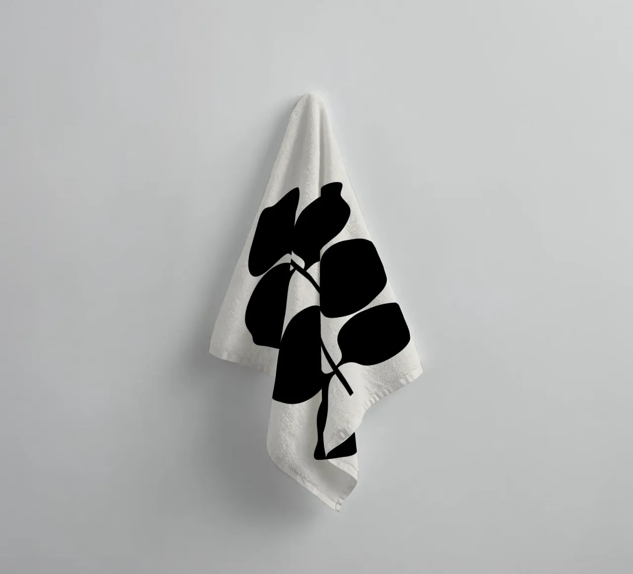 Leafy towel by Rose Beck Art
