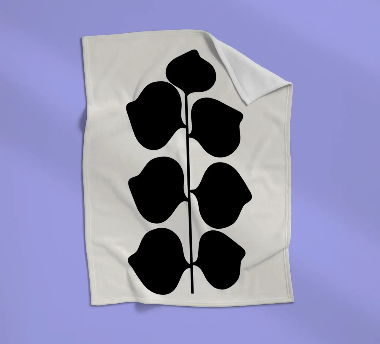 Bladrijk fleecedeken van Rose Beck Art