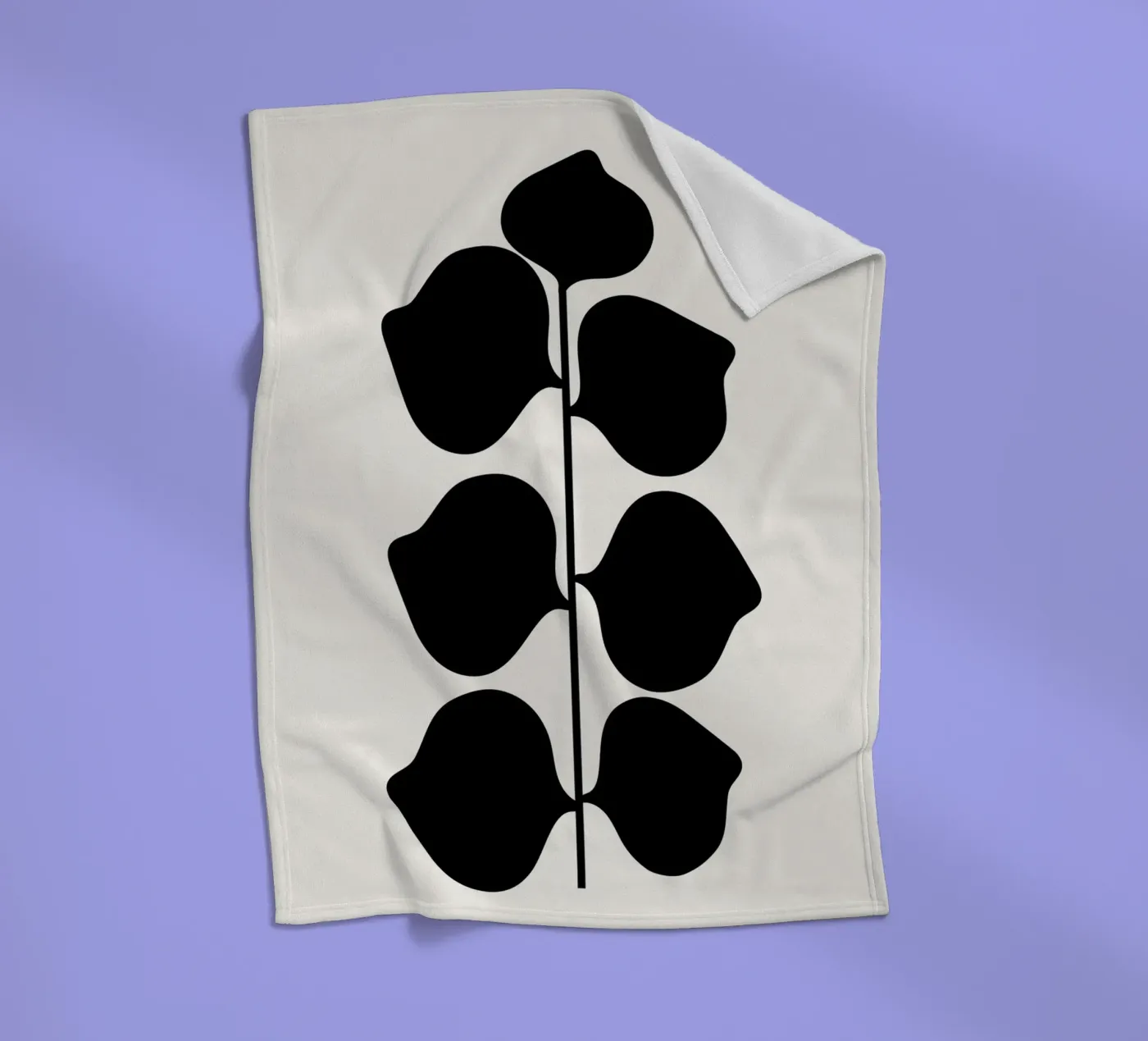 Foglioso coperta in pile da Rose Beck Art