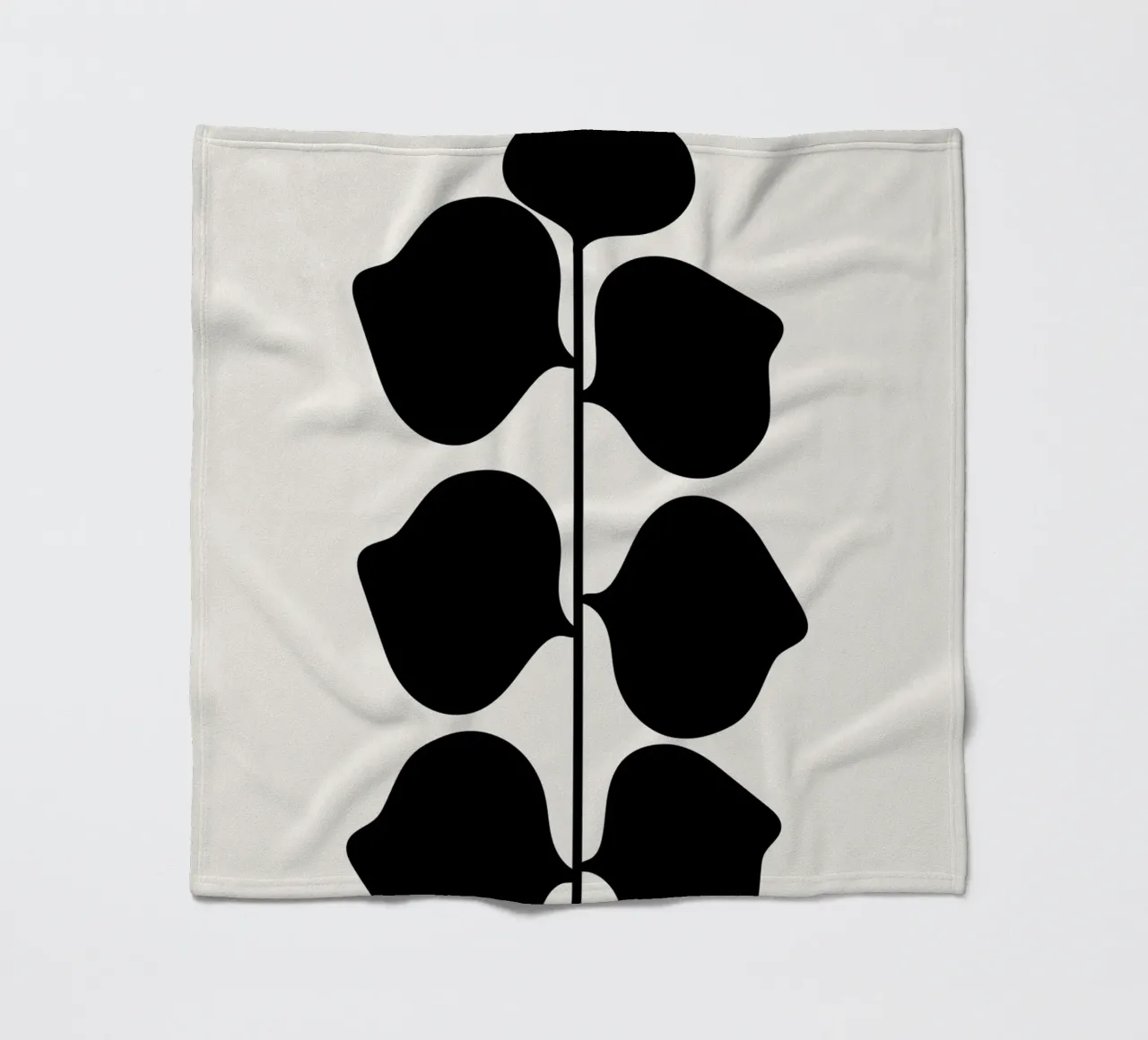 Bladrijk fleecedeken van Rose Beck Art