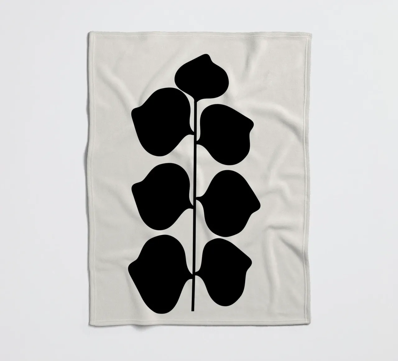 Bladrijk fleecedeken van Rose Beck Art