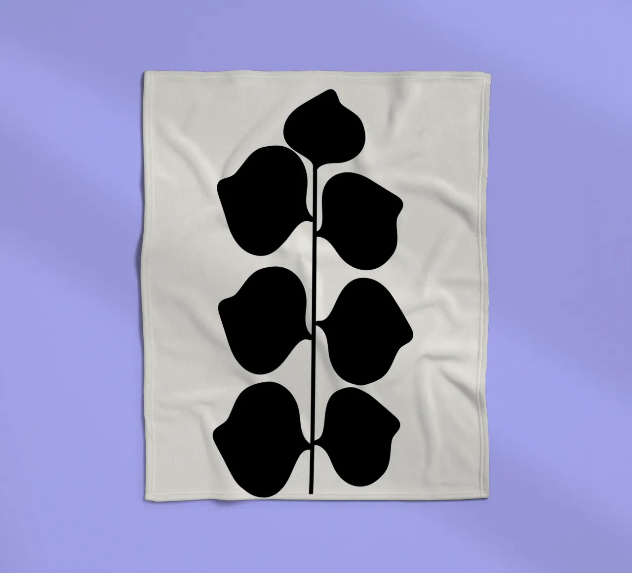 Bladrijk fleecedeken van Rose Beck Art