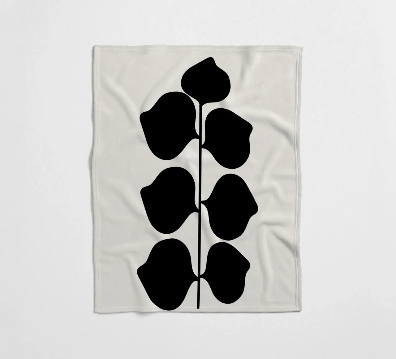 Bladrijk fleecedeken van Rose Beck Art