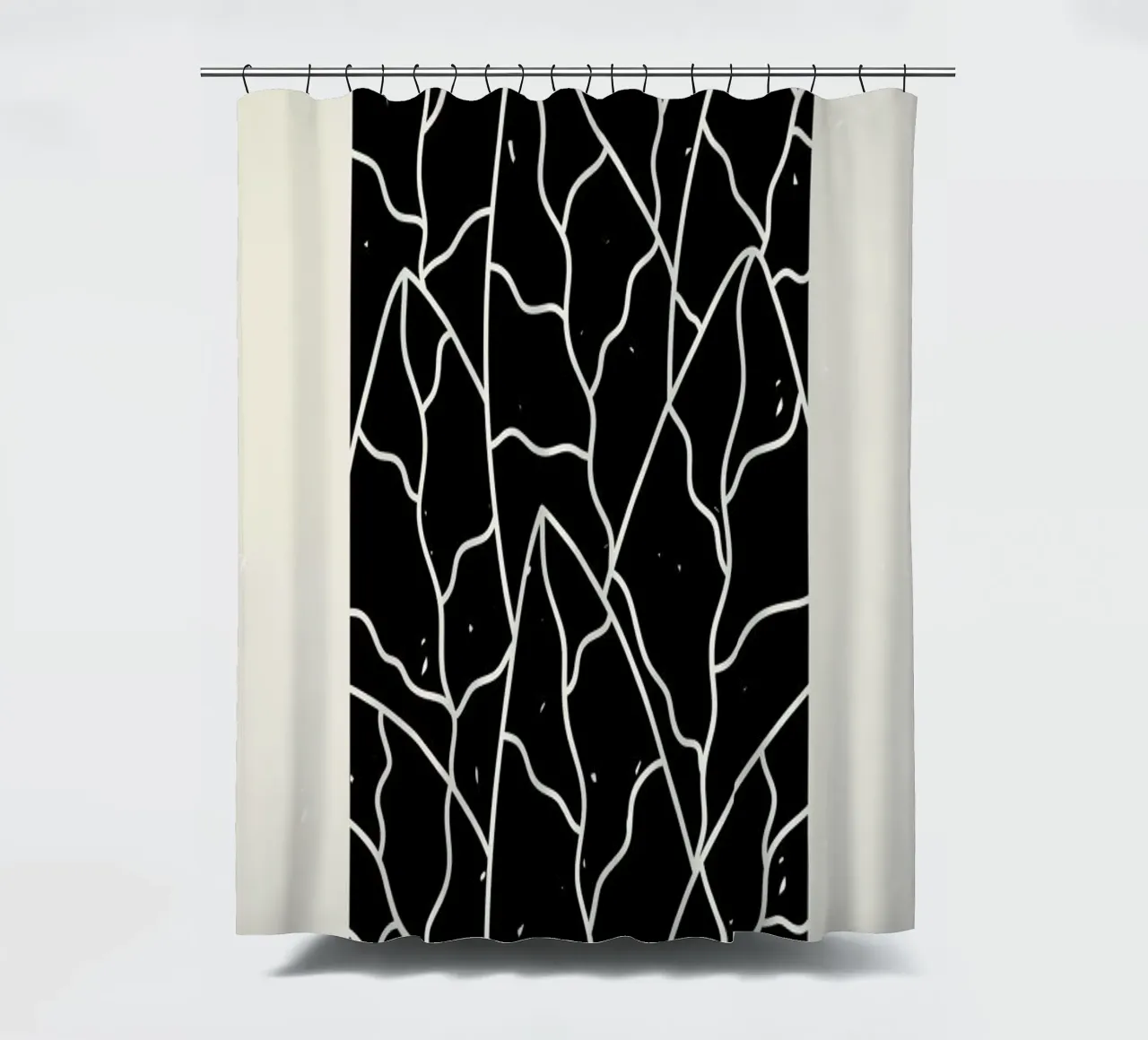 Leaves Puzzle tenda da doccia da Graphite