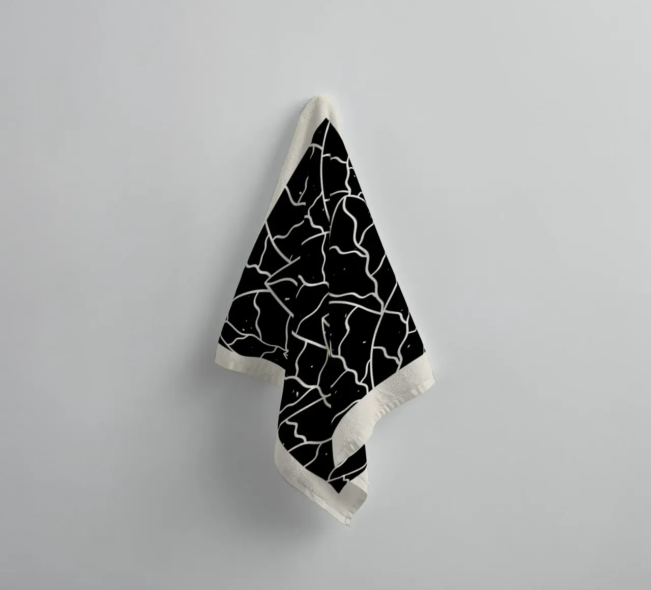 Leaves Puzzle asciugamano da bagno da Graphite