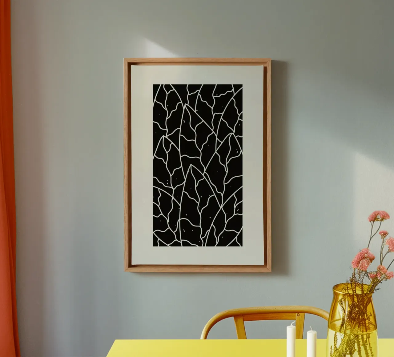 Leaves Puzzle canvas by Graphite