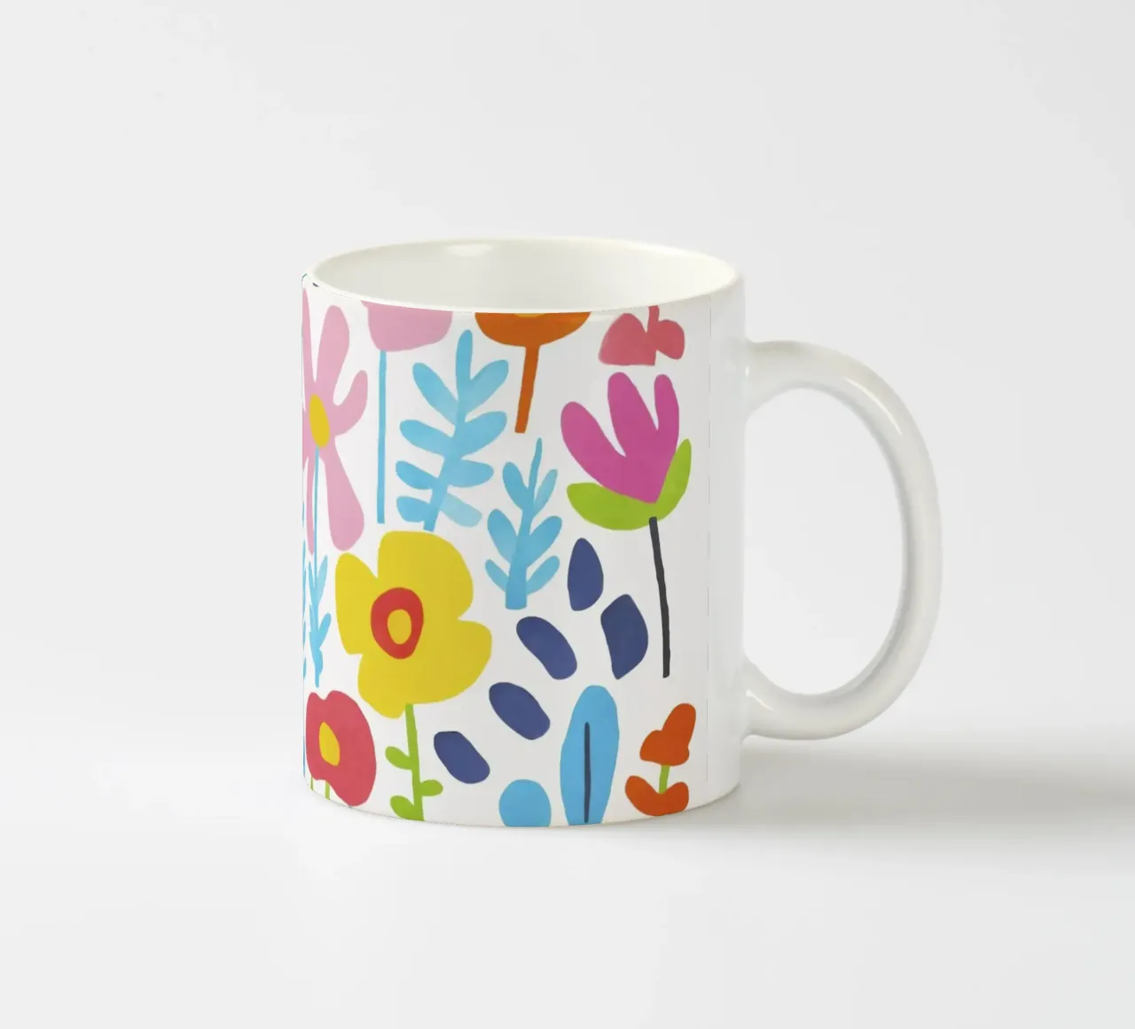 Groovy Flowers Summer Meadow ceramic mug by Andrea Haase Modern Home