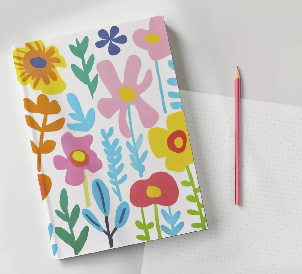 Groovy Flowers Summer Meadow notebook by Andrea Haase Modern Home