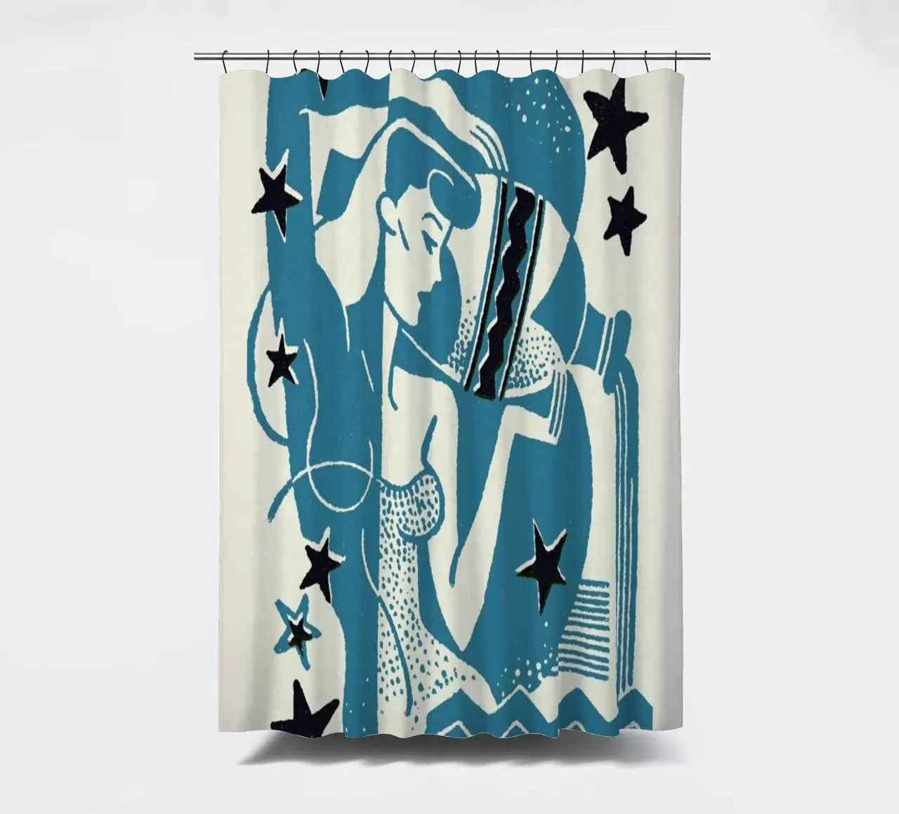 Maiden shower curtain by Pure