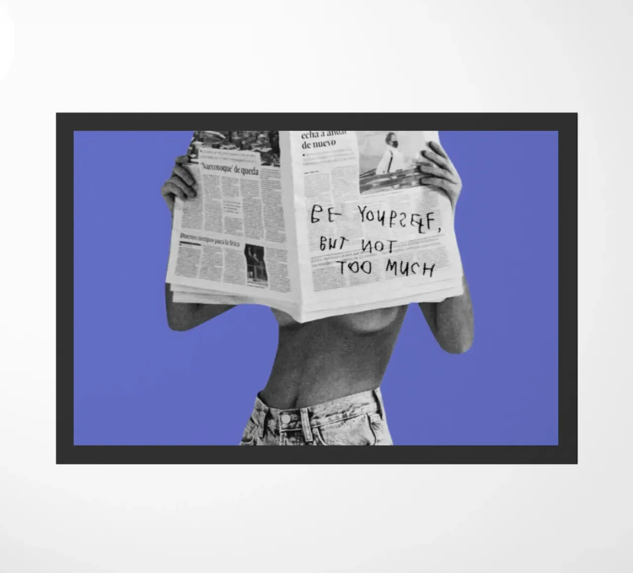 BE YOURSELF doormat by SMRT STUDIO