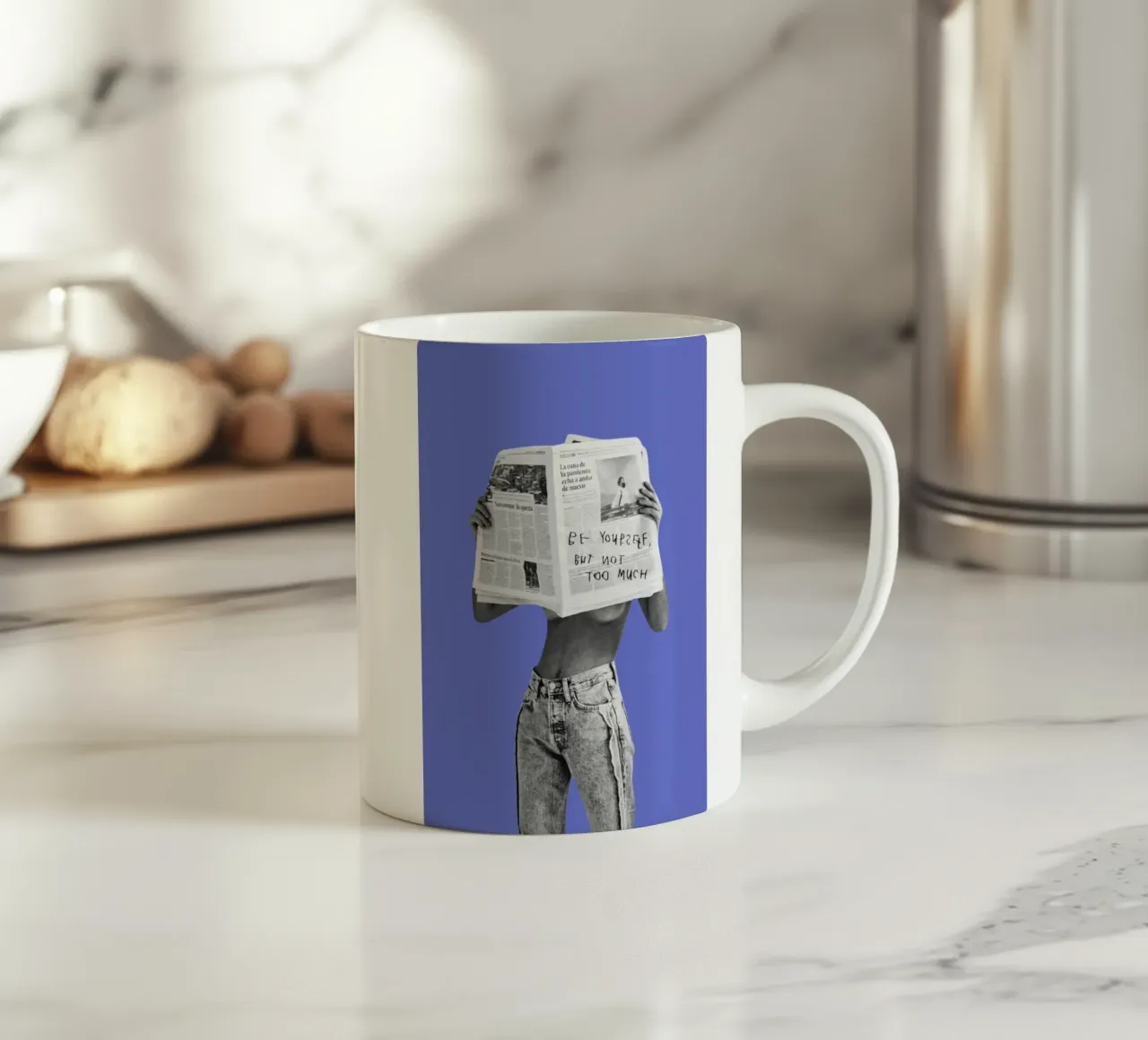 BE YOURSELF tazza in ceramica da Einfach Uebel