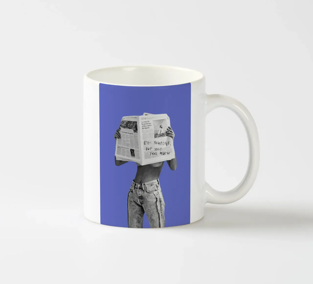 BE YOURSELF tazza in ceramica da Einfach Uebel