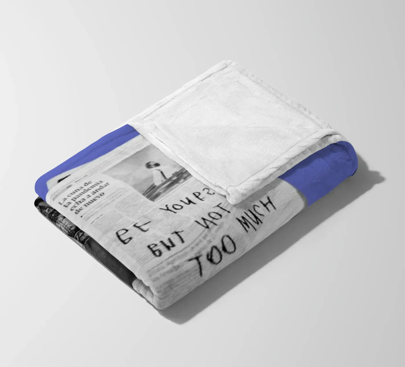 BE YOURSELF fleece blanket by SMRT STUDIO