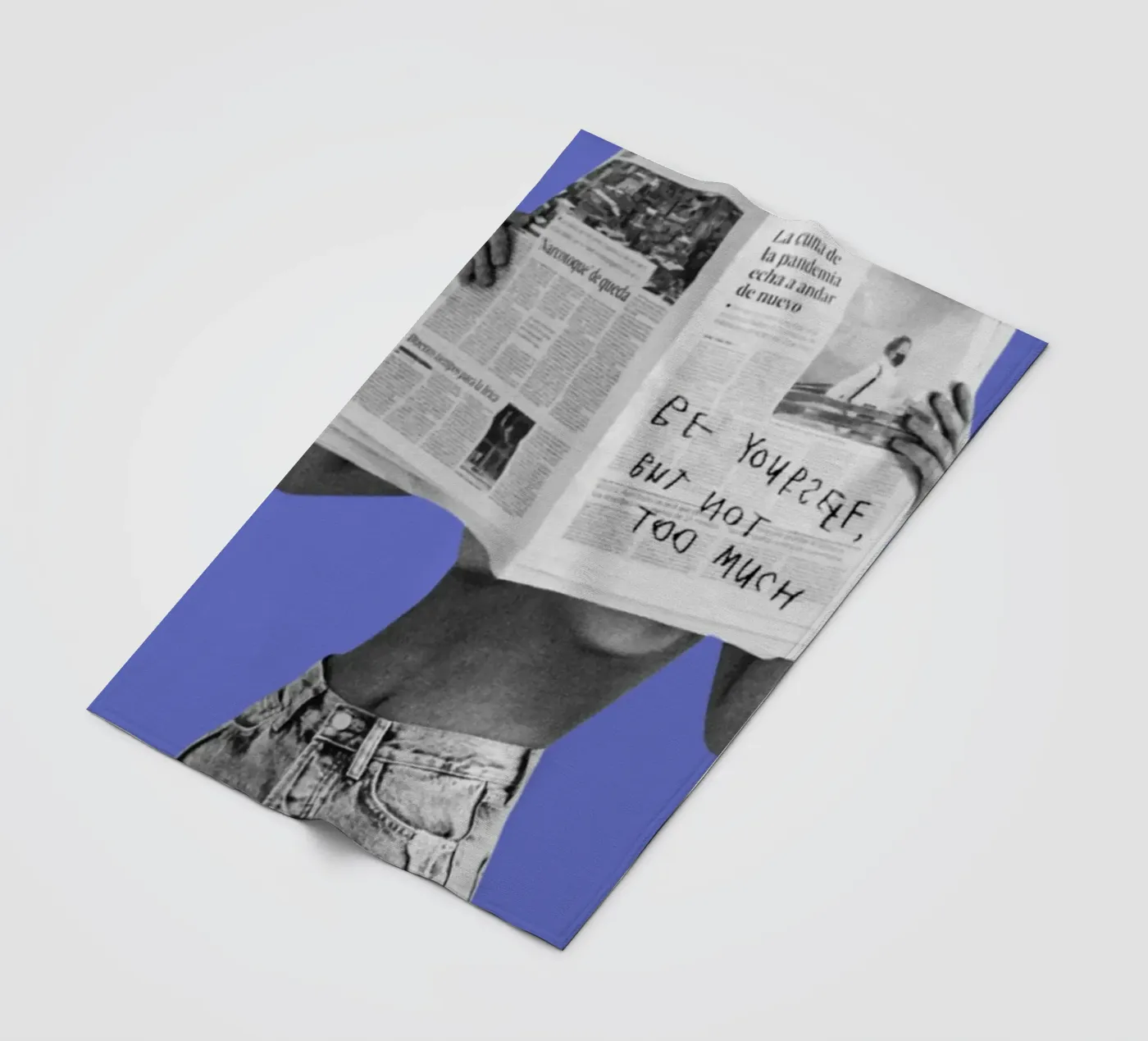 BE YOURSELF fleece blanket by SMRT STUDIO