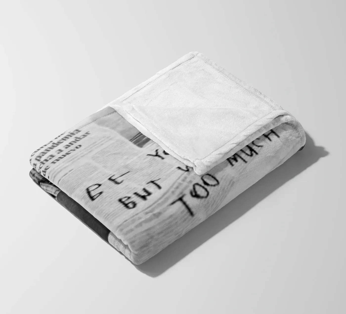 BE YOURSELF fleece blanket by SMRT STUDIO