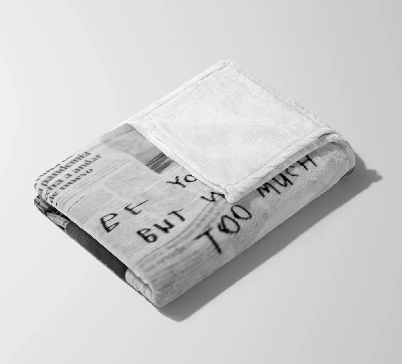 BE YOURSELF fleece blanket by SMRT STUDIO