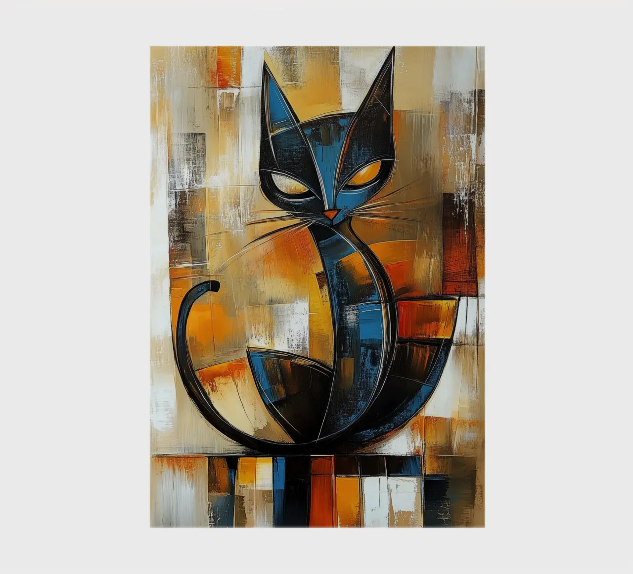 Abstract cat notebook by Imagine