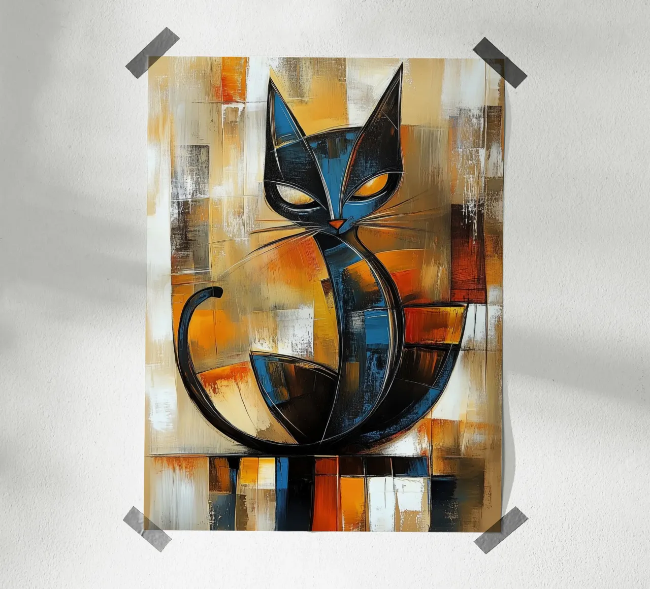 Abstract cat hahnemühle by Imagine