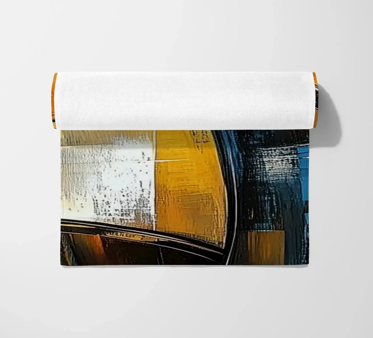 Abstract cat beach towel by Imagine