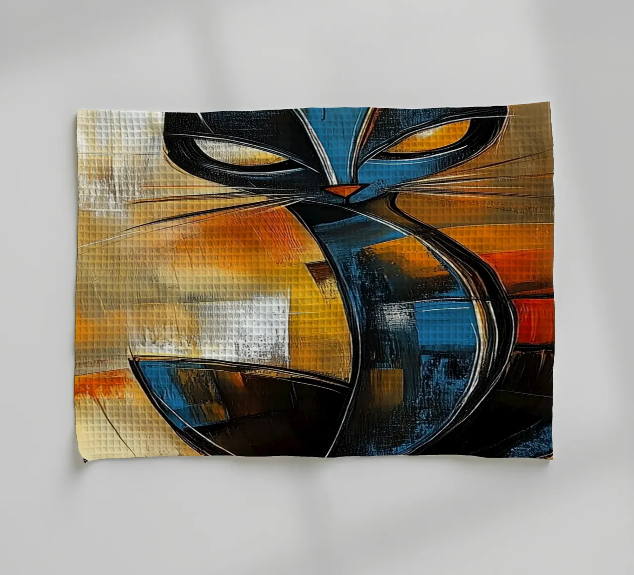 Chat abstrait torchon de Imagine