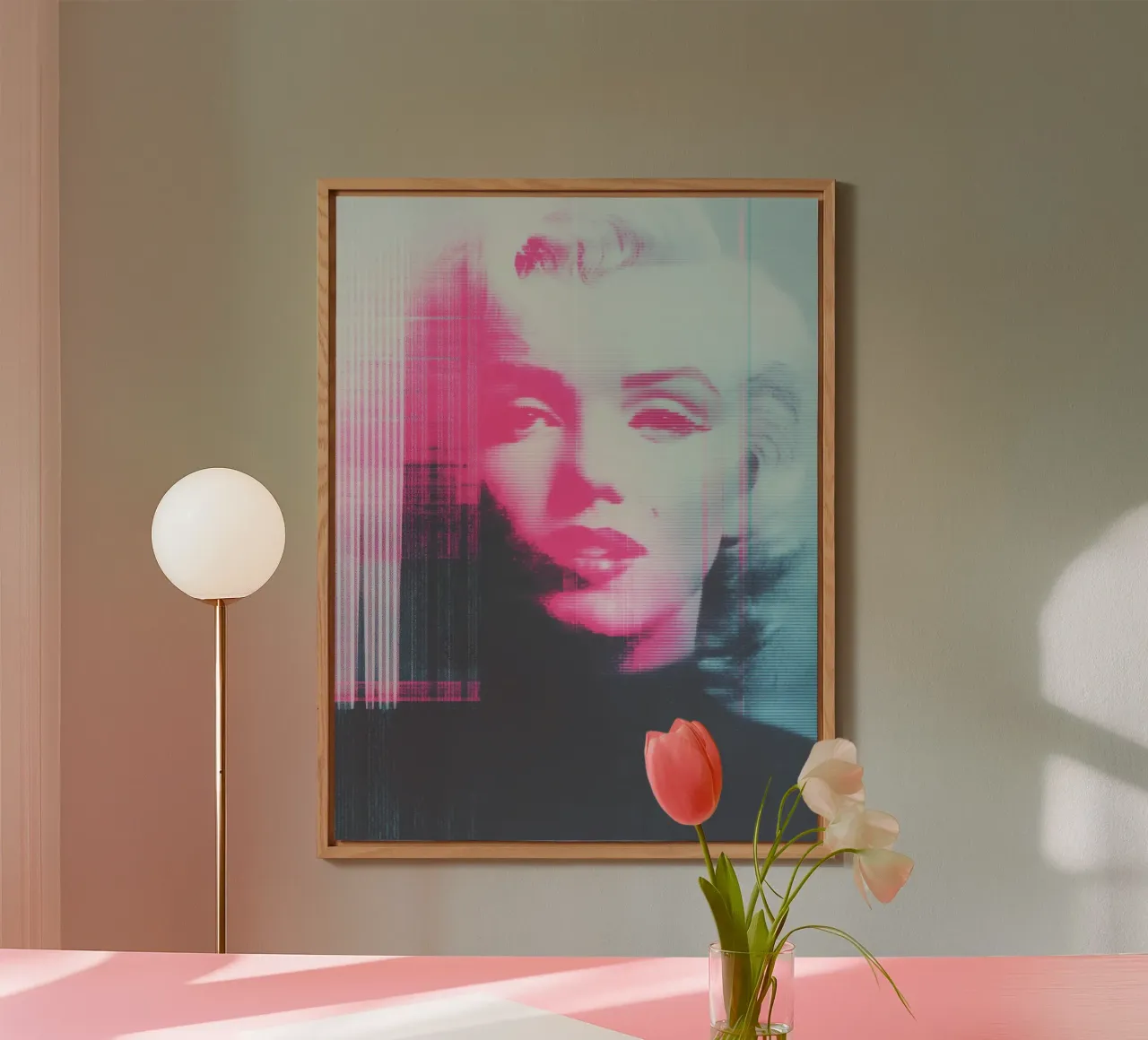 Alien signal | Marilyn Monroe misprint alu-dibond by Autofocus