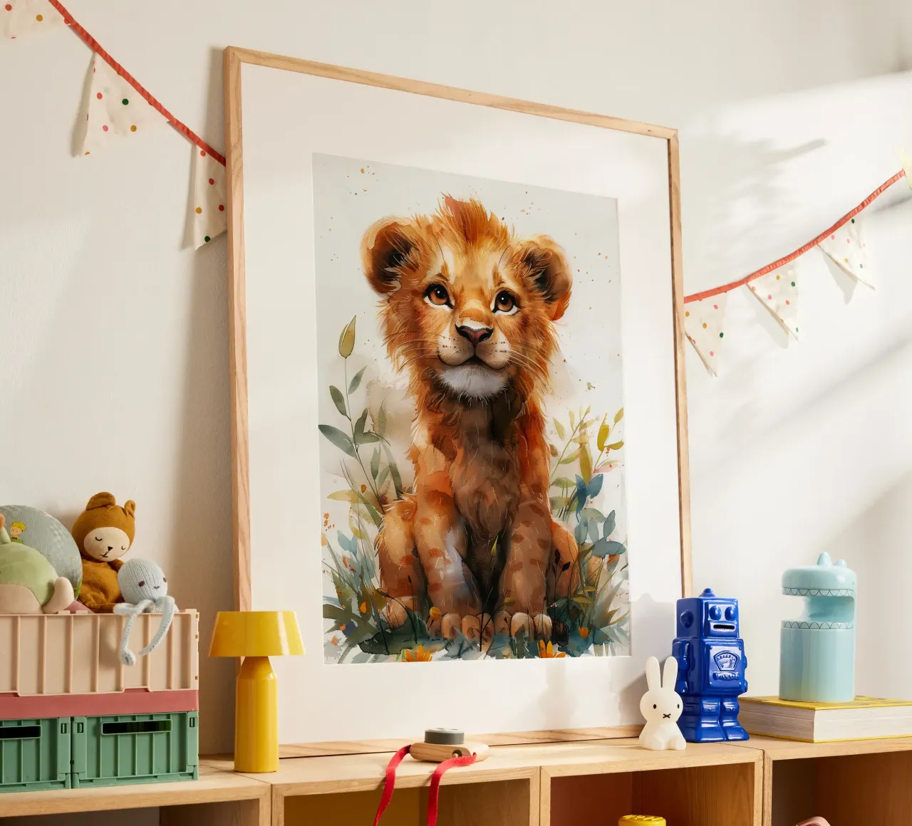 Baby Lion hahnemühle by Mateo