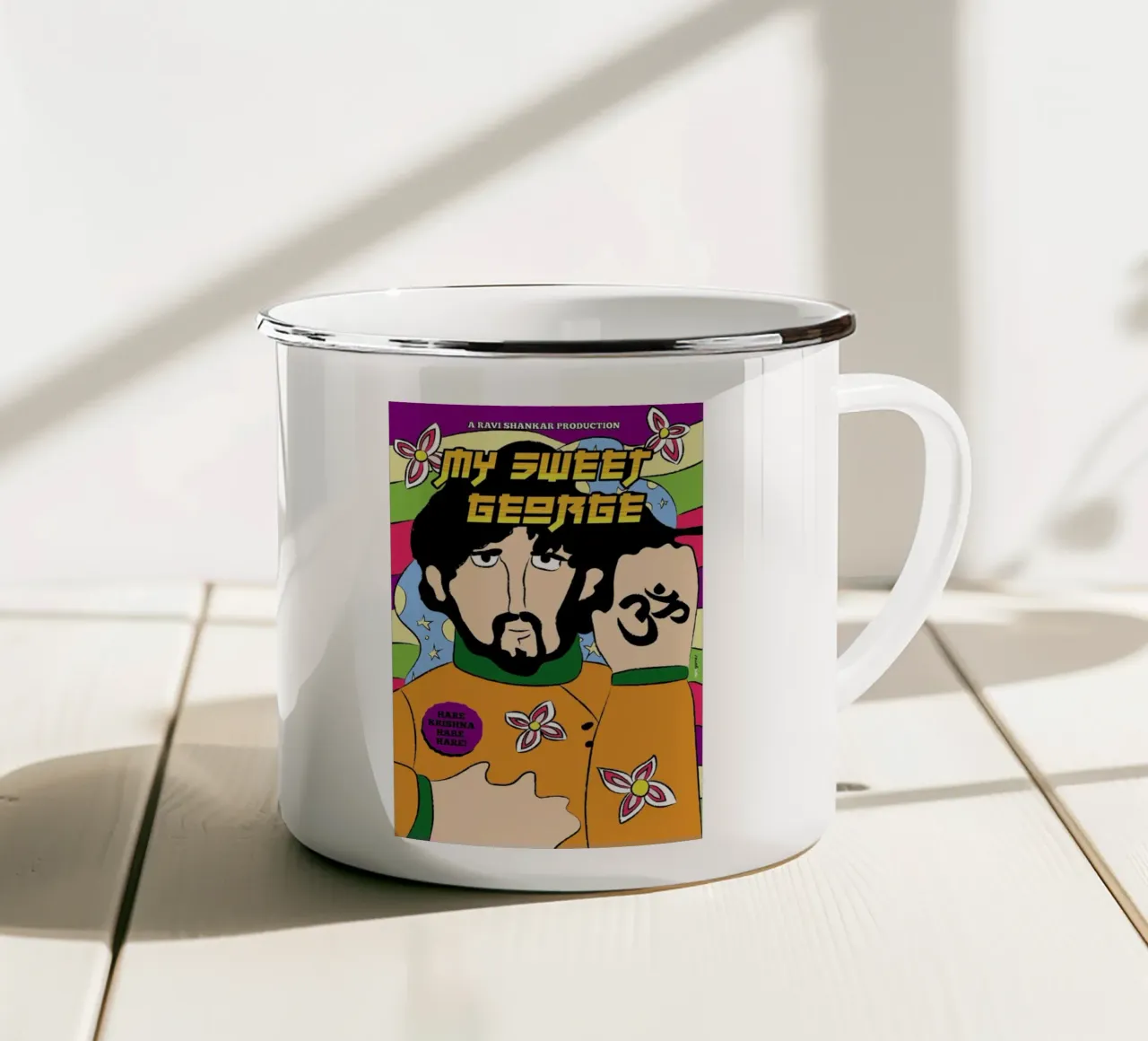 Sweet George tazza in smalto da Rafa Gomes