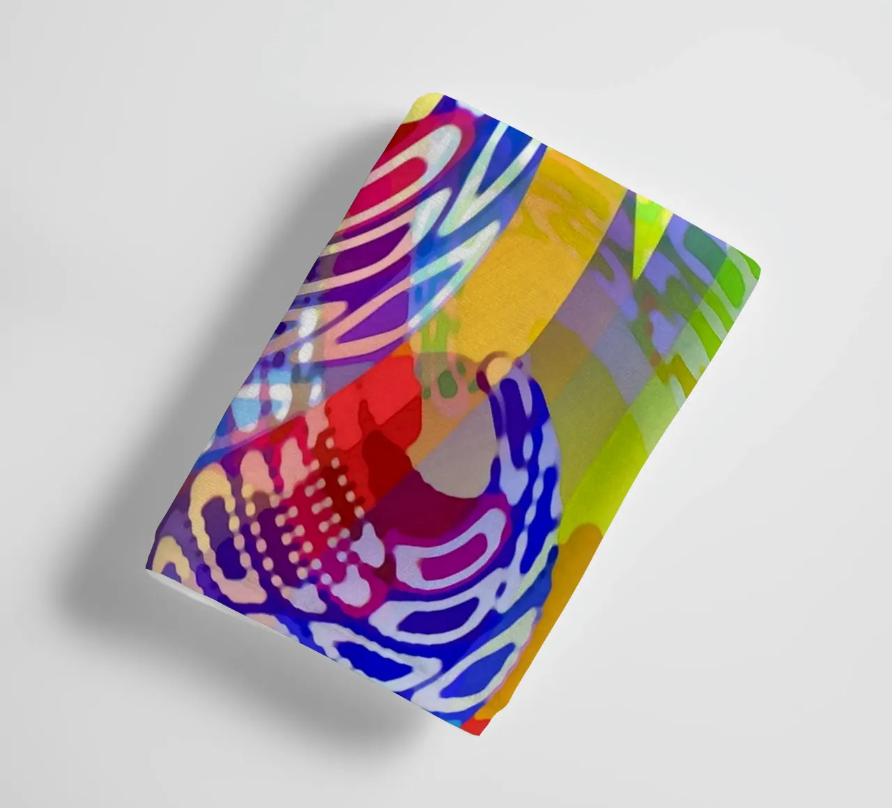 Abstract swirl of colourful waves towel by Gürsel Yesil Digital Art