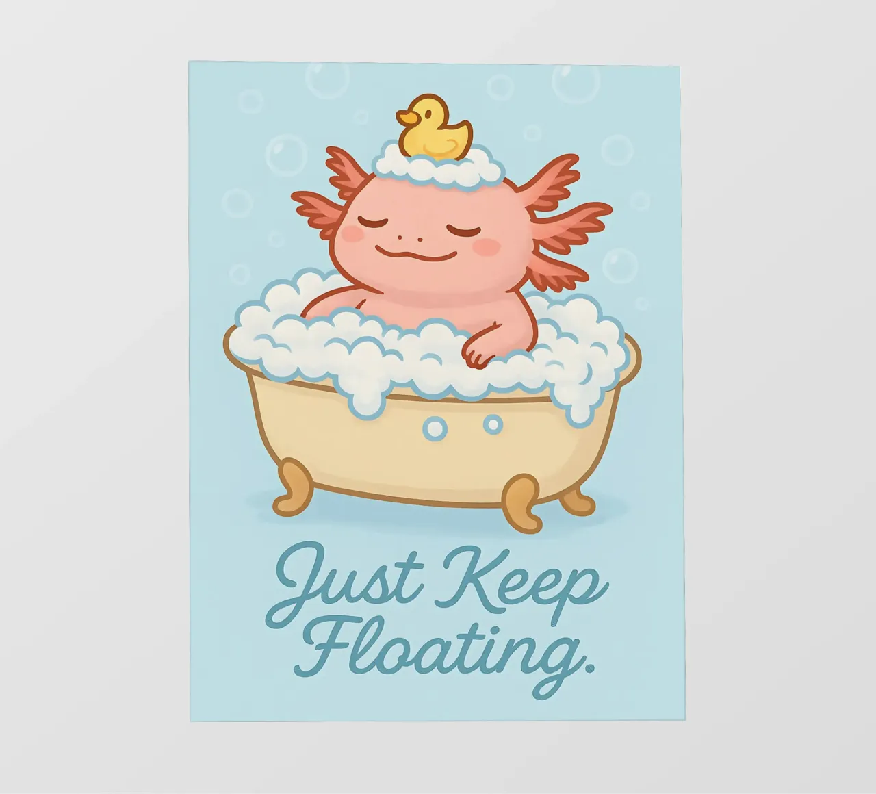 Funny Axolotl Meme telo in pvc da Funny Humor Art