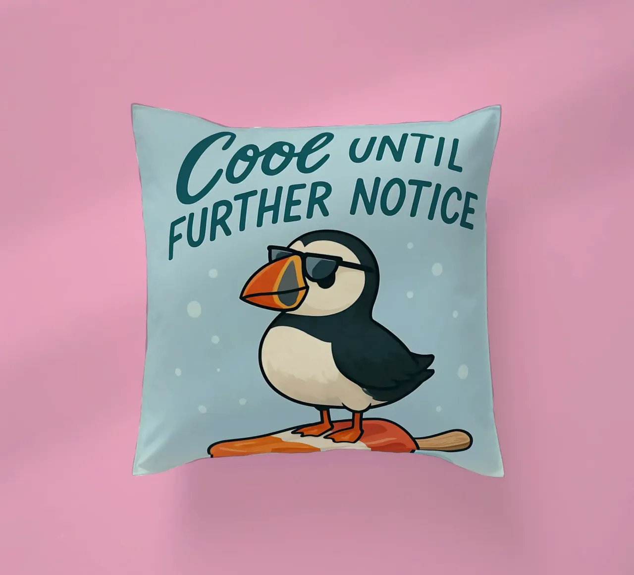 Funny Puffin Meme cuscino da Funny Humor Art